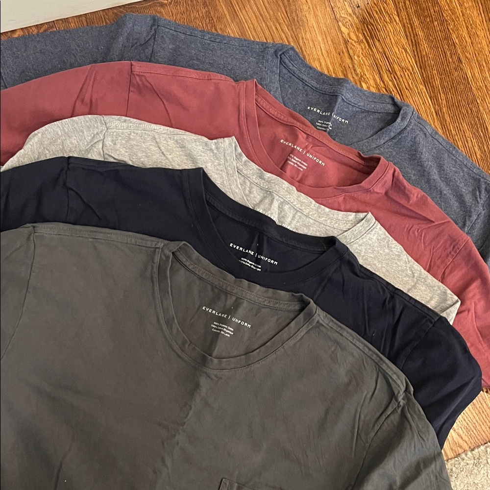 Everlane Men's Short Sleeve Tee Lot (5) - Size L